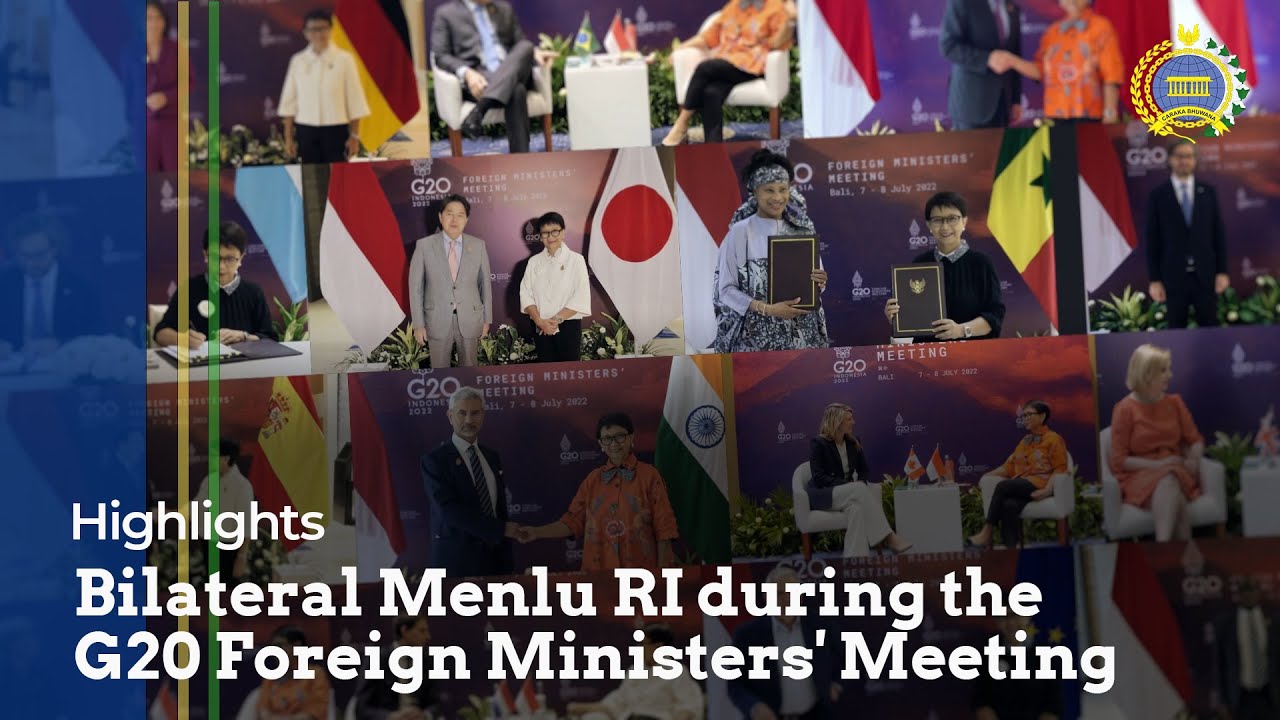 Highlights: Bilateral Menlu RI during the G20 Foreign Ministers' Meeting
