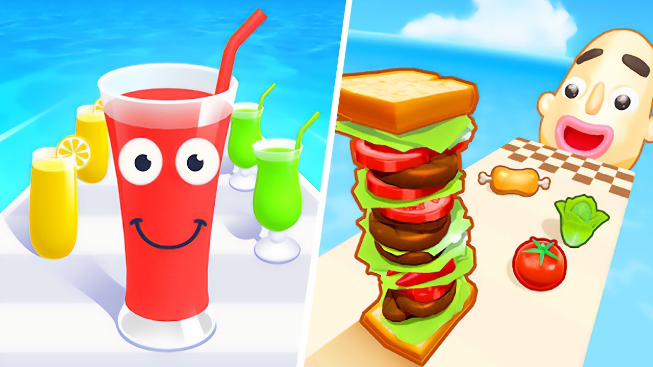 Sandwich Runner | Juice Run - All Level Gameplay Android,iOS - NEW HUGE APK UPDATE