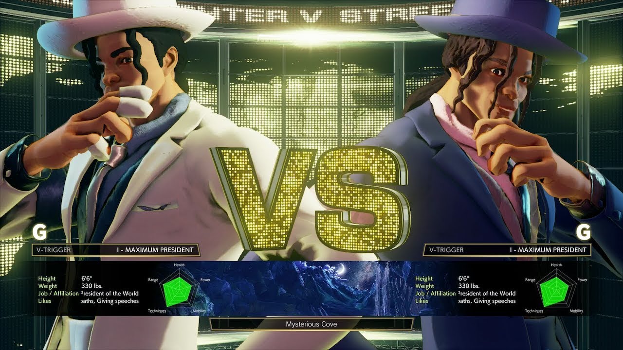 STREET FIGHTER V - MODS -  G AS SMOOTH PRESIDENT AKA MICHAEL JACKSON (PC ONLY)