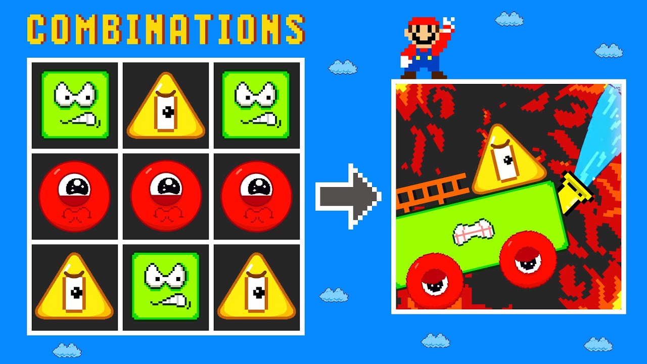 Finish the Pattern? Circle Block Combinations Maze | Wheels on the Fire Truck | GM Animation
