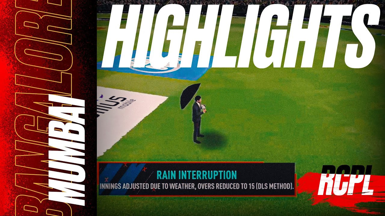 EPIC Rain-Delayed Clash: RCB vs MI - IPL/RCPL in Real Cricket 24 #4