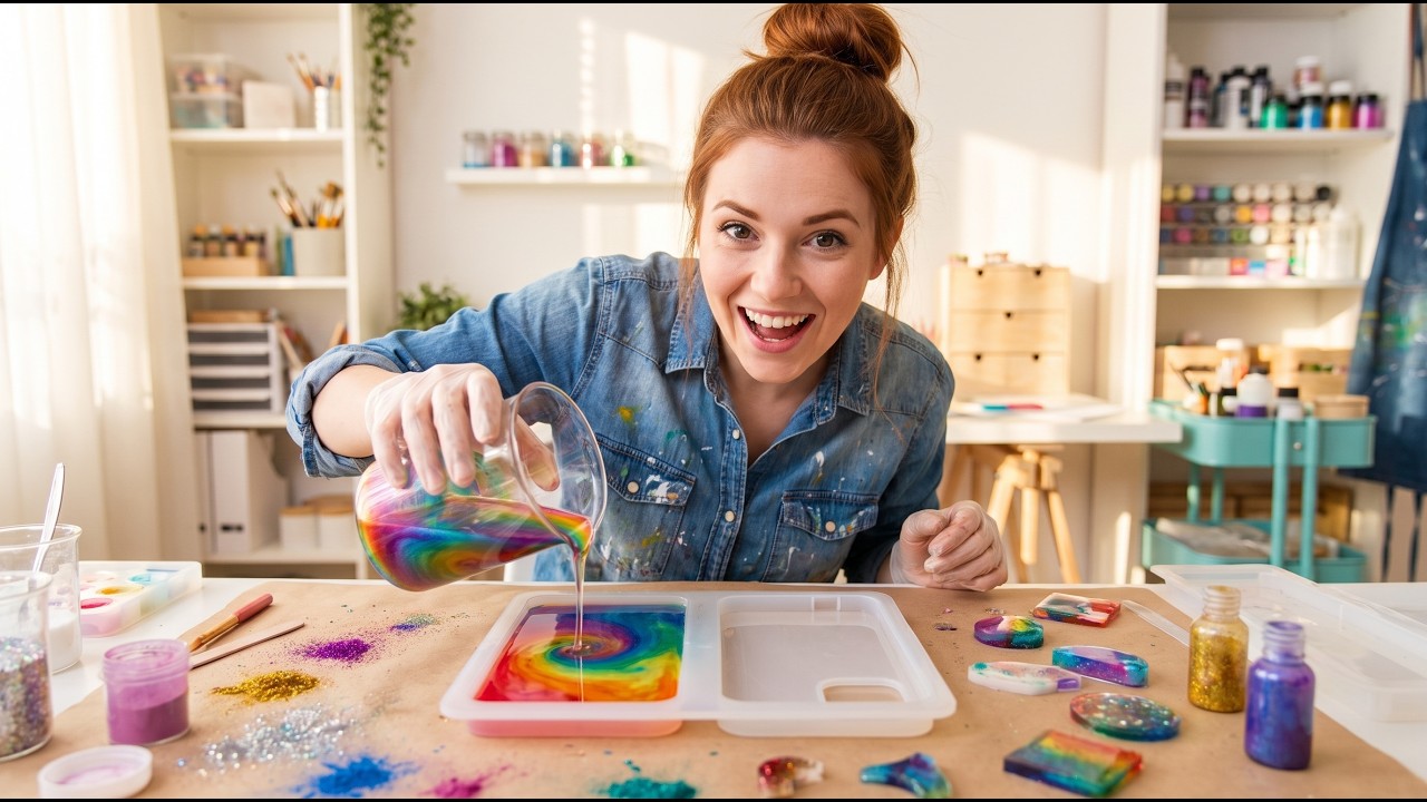 LEUKE EPOXY&3D-PEN AMBACHTEN || Soep&Epoxy kunst! Coole DIY-sieraden en mini-knutsels van 123 GO!