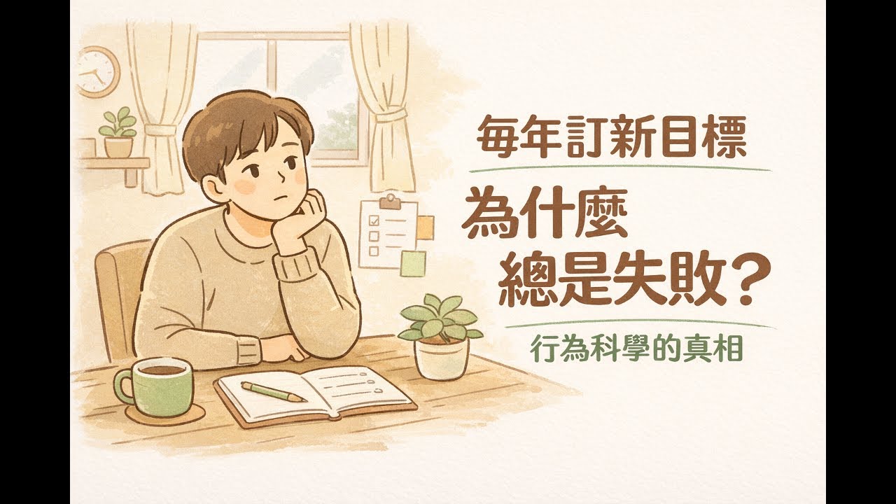 11 個步驟，把新年目標變成真的做得到｜不是你不努力，是你缺一套「目標落地系統」