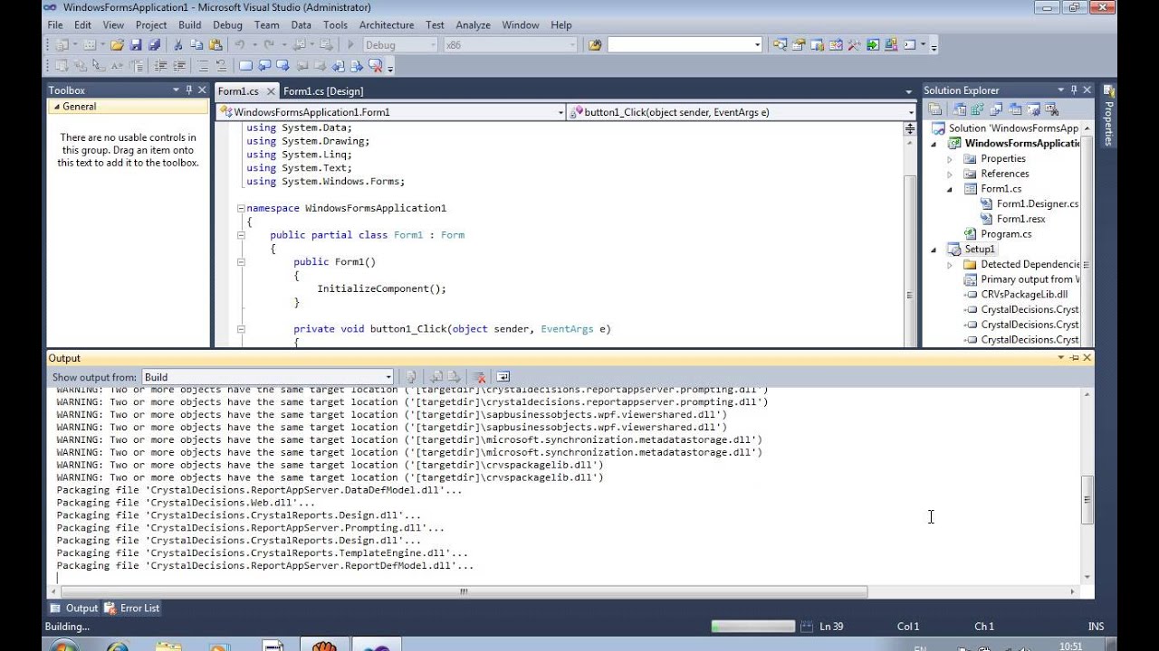 create setup in c# net(.exe)  visual studio 2005,2008,2010