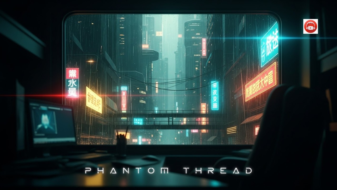 Phantom Thread | 3hr Cyberpunk Coding Music | Focus, Productivity, Dark Futuristic Beats
