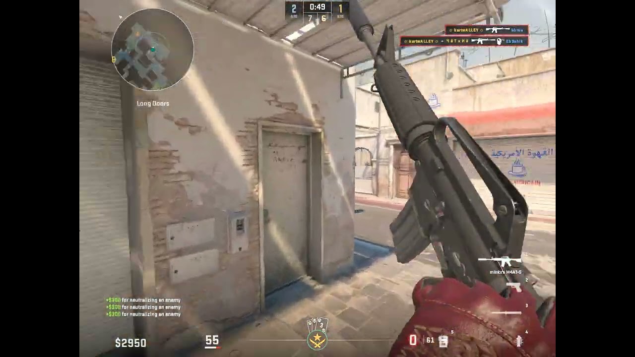 1v5 with only glock Counter strike 2