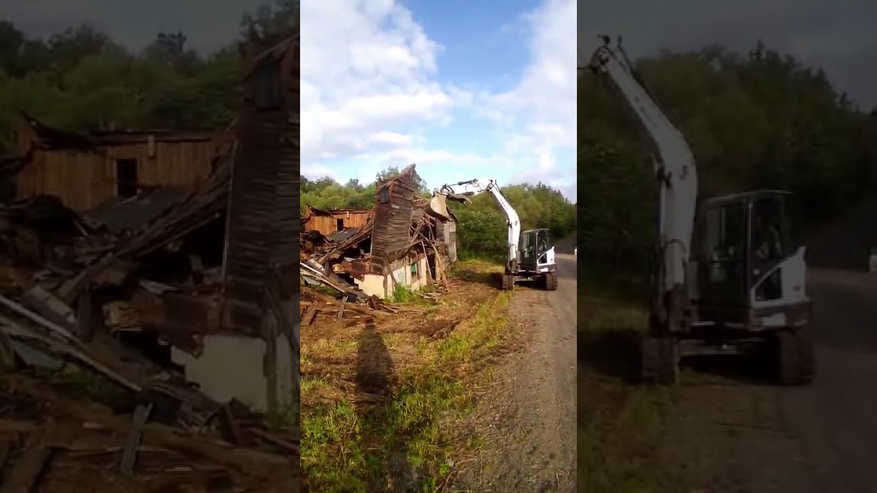 Demoing a barn