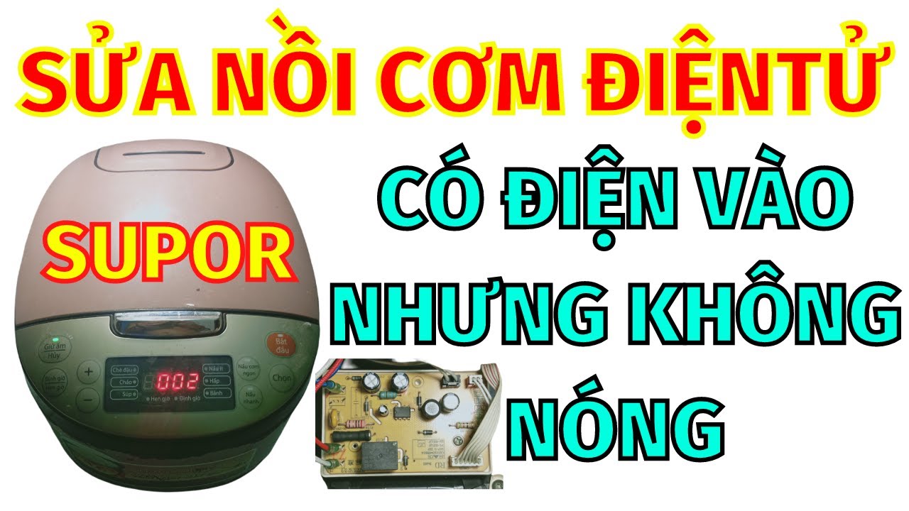 Linh Bảo TV - Sửa nồi cơm điện tử SUPOR có điện vào nhưng không nóng !!!