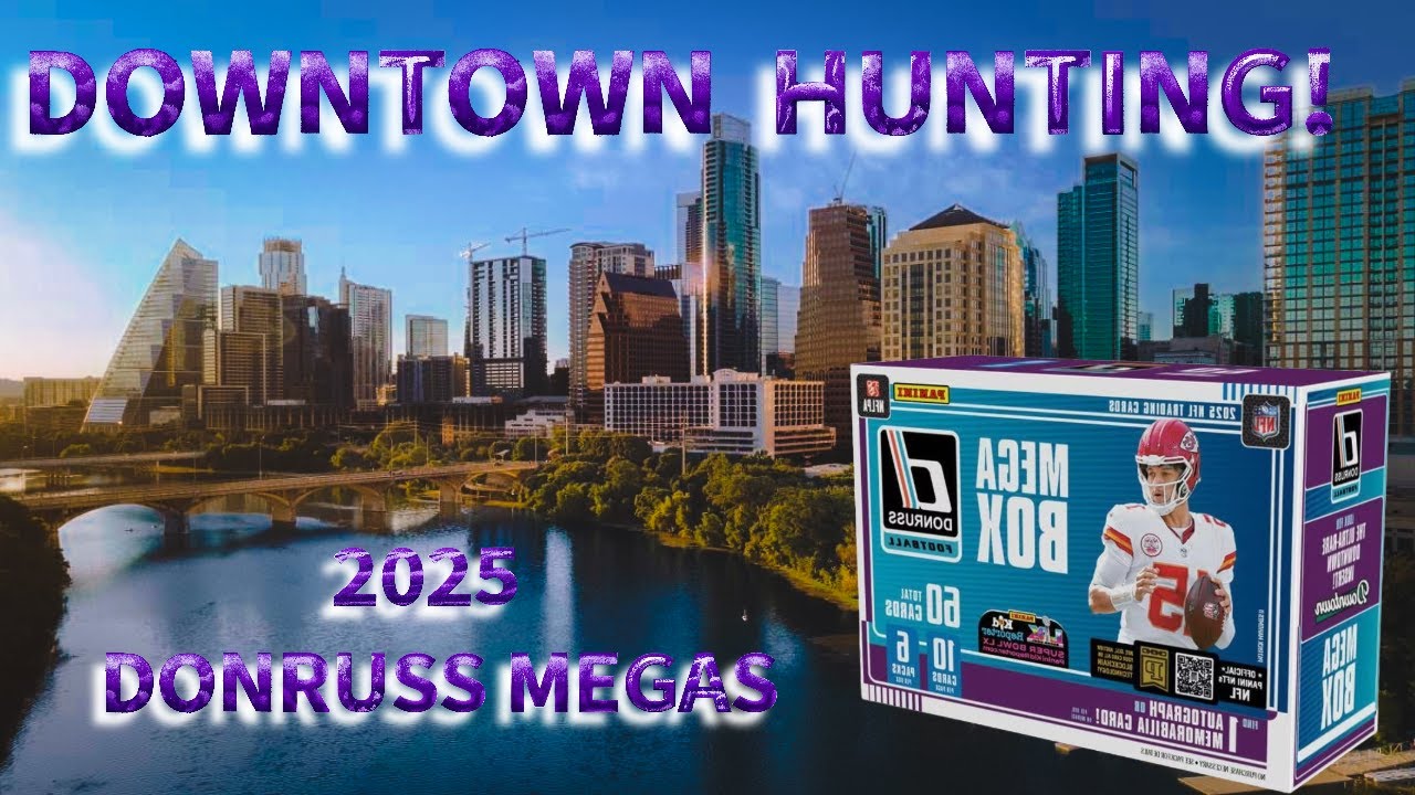 DOWNTOWN HUNT 25' DONRUSS  FOOTBALL MEGAS #packopening#donrussfootball#footballcards#sheduersanders