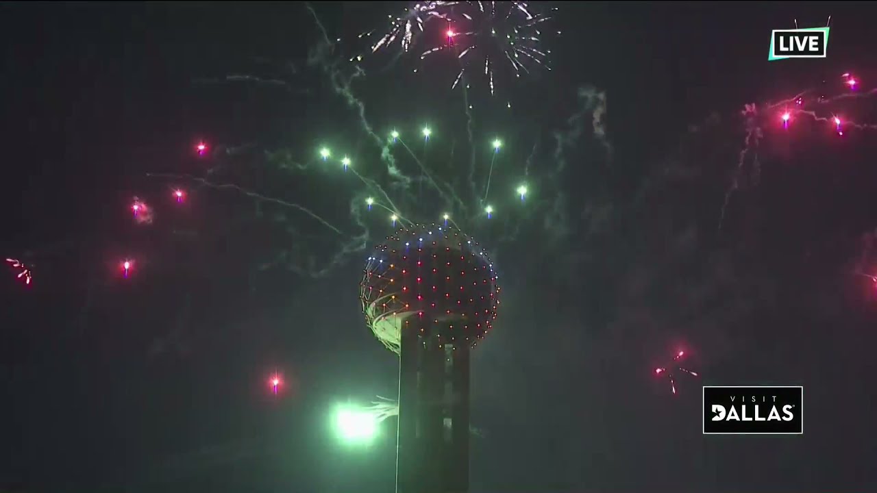 Dallas New Year's Eve Fireworks: Lone Star NYE 2022, Reunion Tower