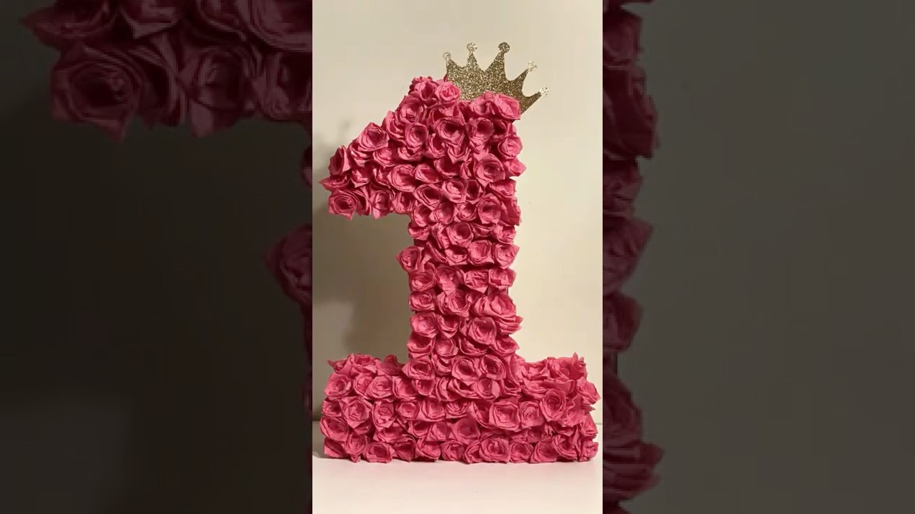 First birthday number decorations|3d number decor