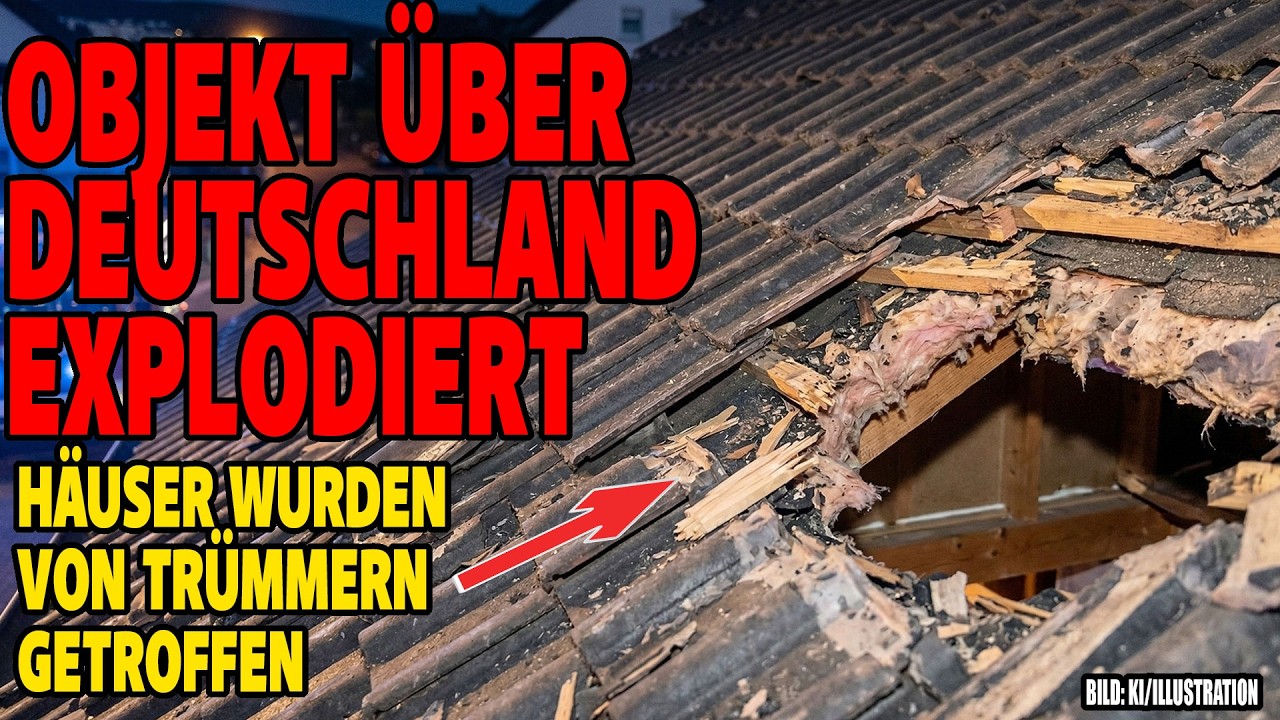 Objekt über Deutschland explodiert - Häuser wurden getroffen
