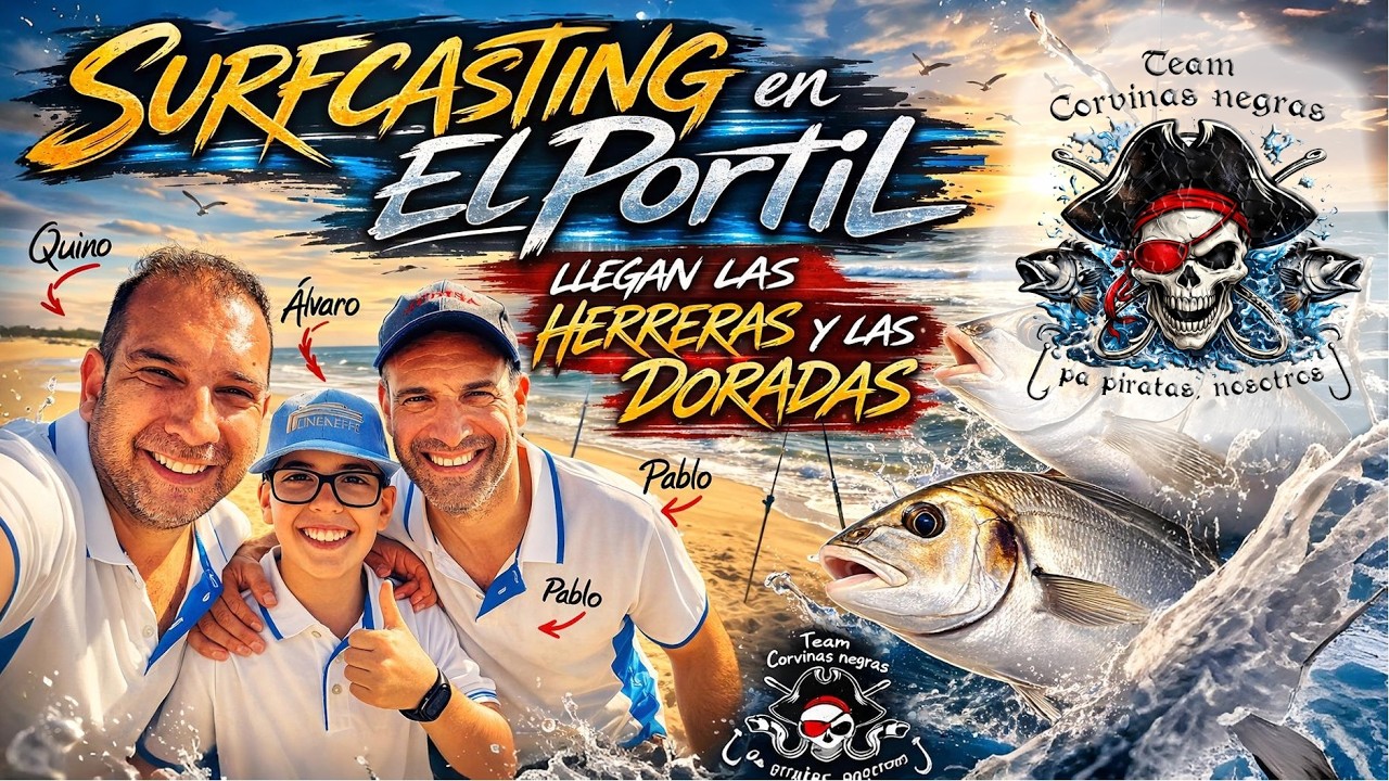 🎣🏖️ SURFCASTING en EL PORTIL: llegan las Doradas y las Herreras! 🐟 'Ya están aquí! 🔥