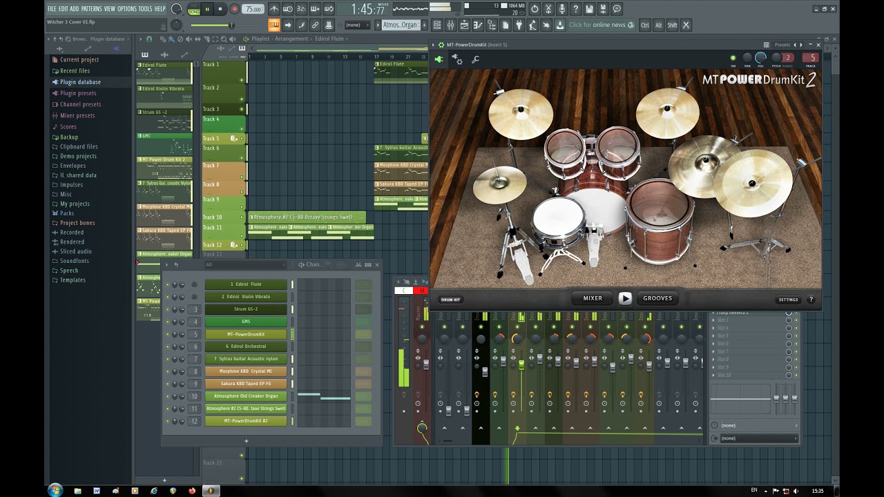 Witcher 3 - OST in FL Studio 20.5 (FL Sound remix)