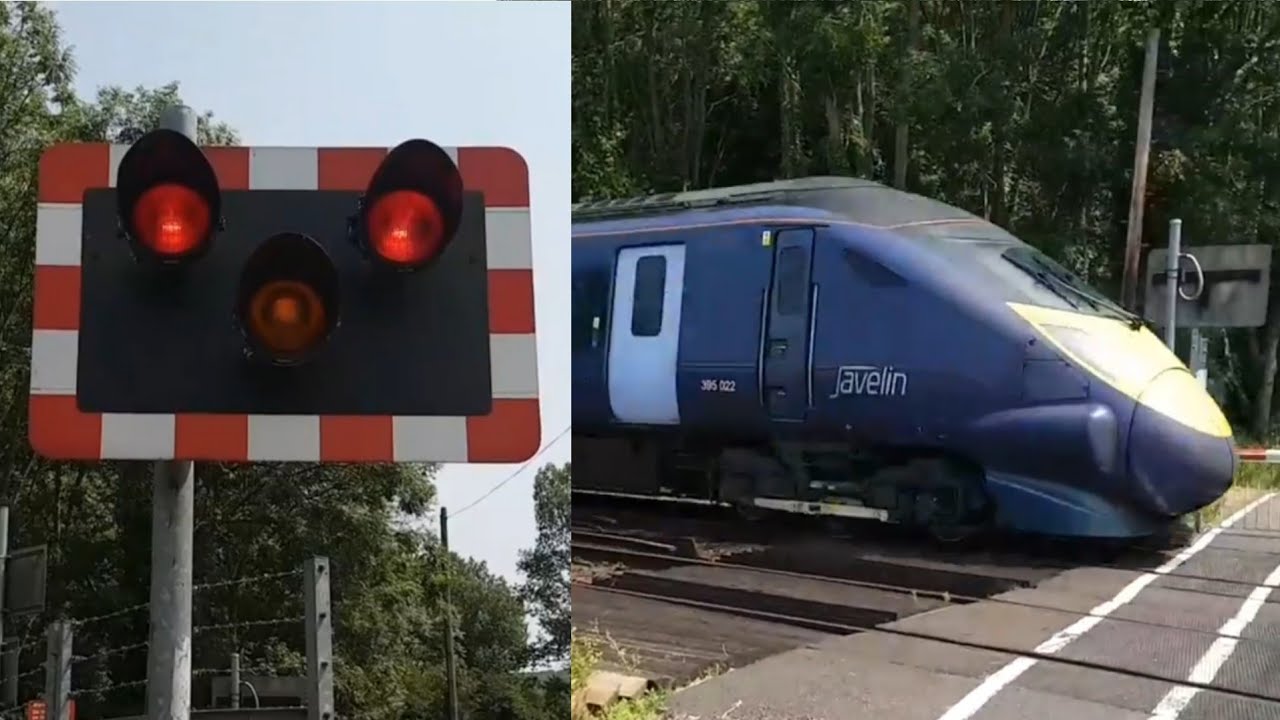 Halogen Lights at Chilham Mill Level Crossing, Kent