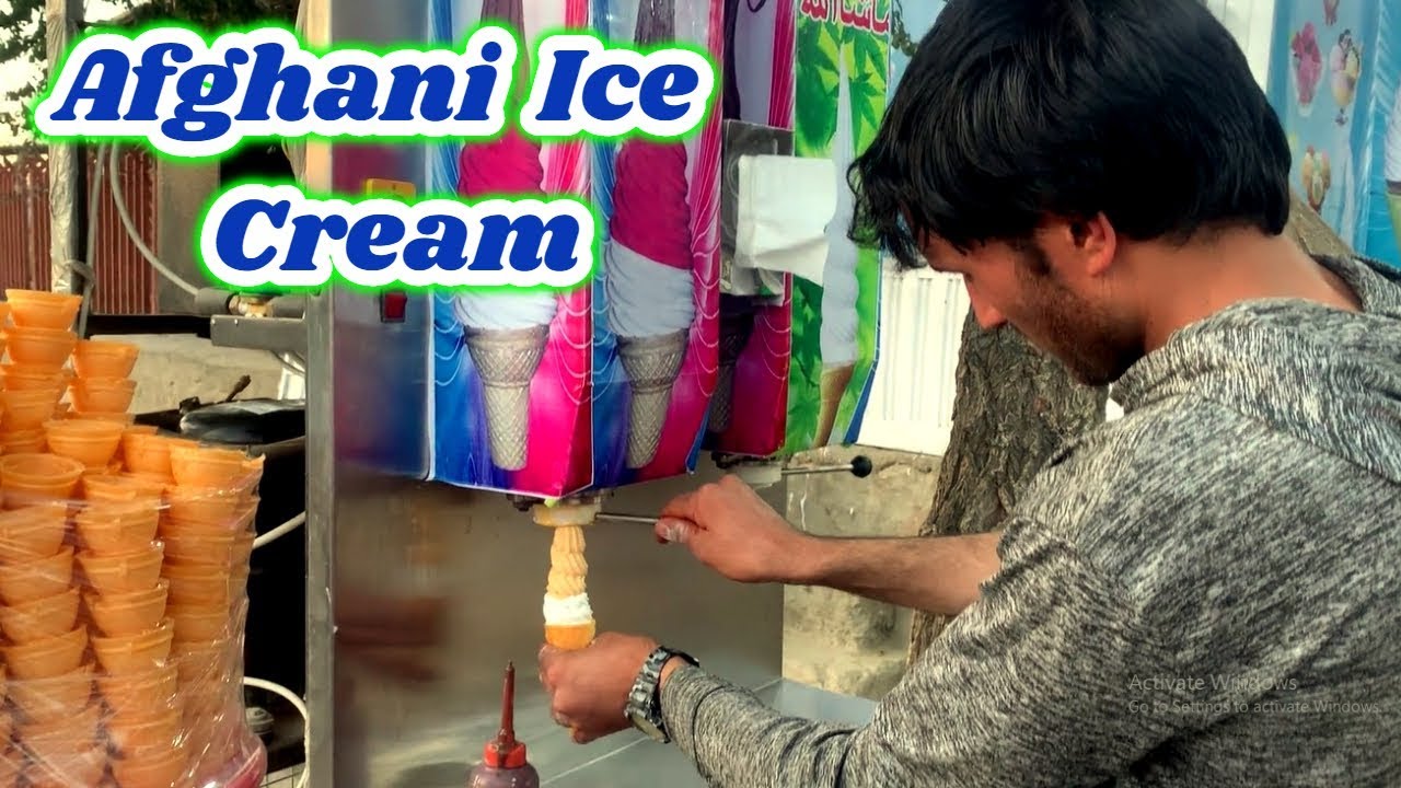 Afghani Ice Cream - 2019 | Ice Cream Afghani | Afghanistan Street Food | Afghanistan Food