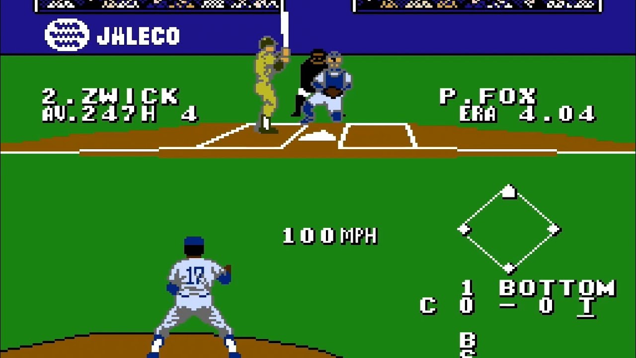 Bases Loaded 4 (NES) - CPU vs. CPU Gameplay
