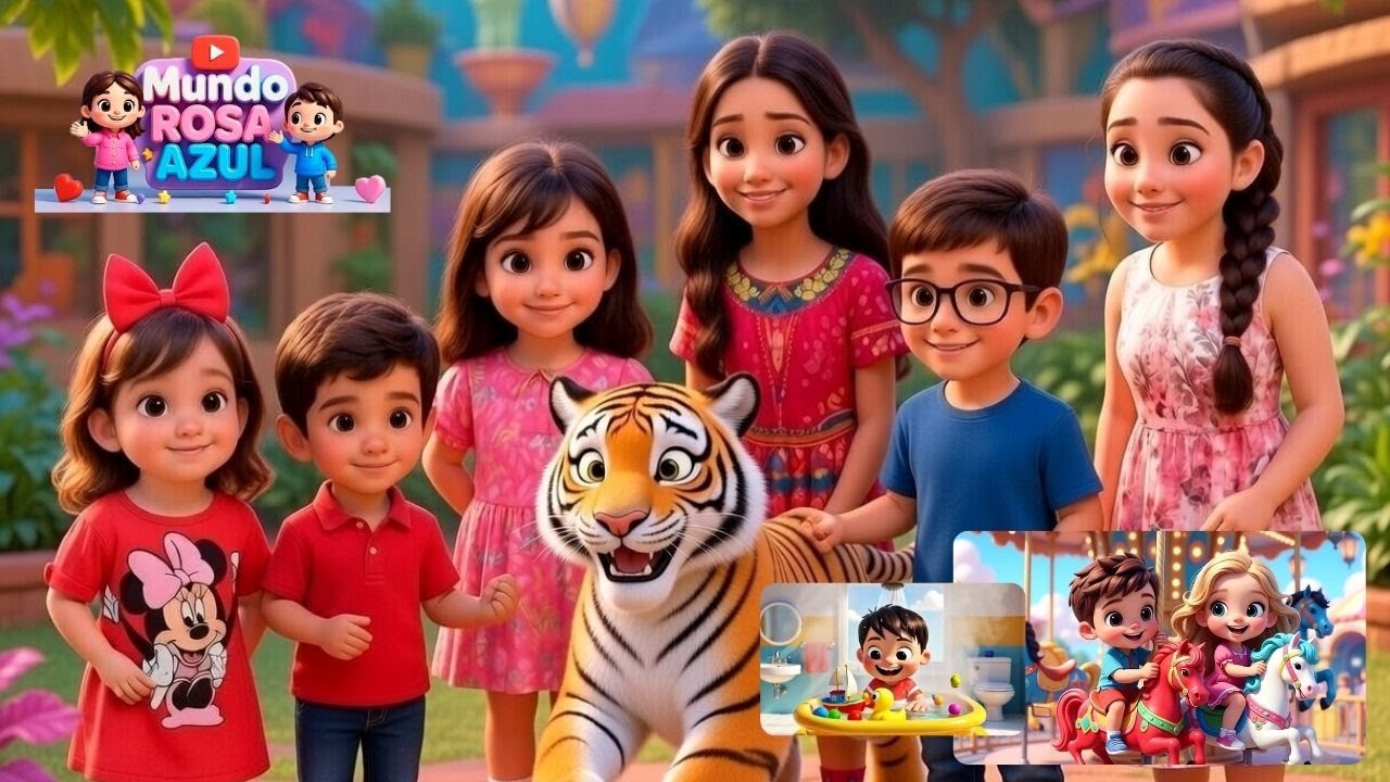Passeio no Zoológico dos Priminhos 🦁🐘 | Hora do Banho Chuá Chuá 🚿 | Música Infantil Divertida