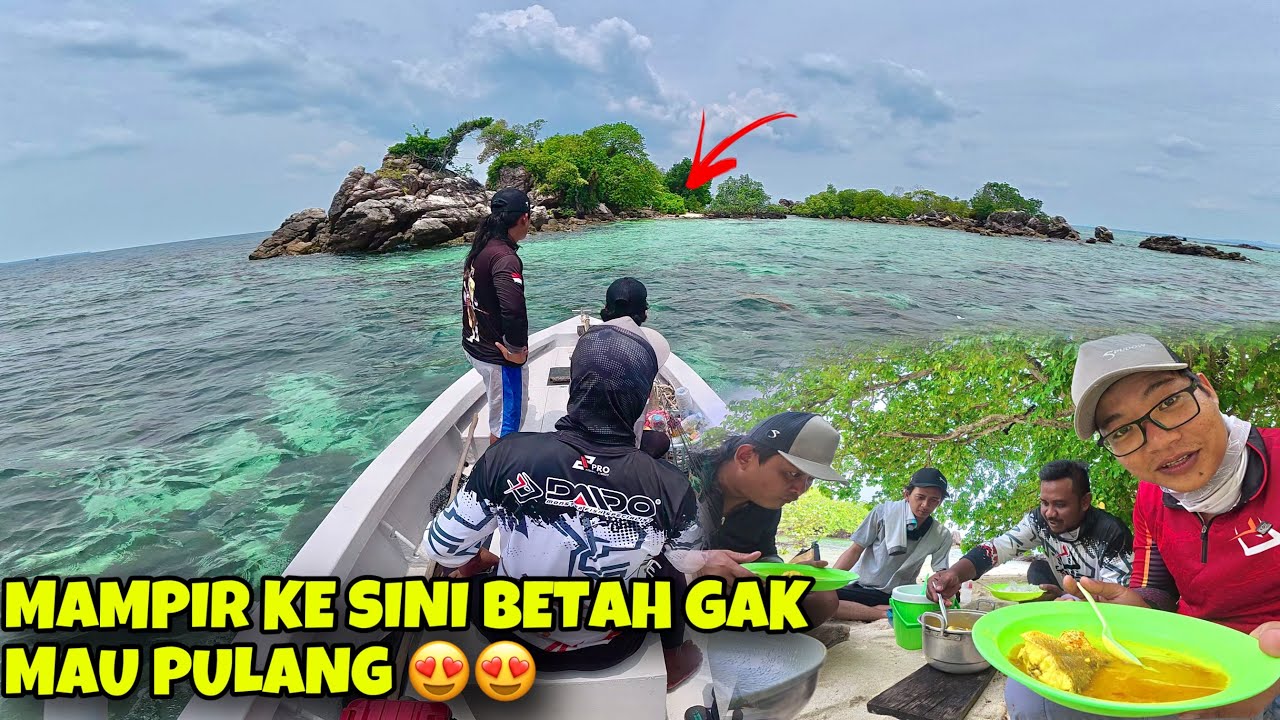 TERLALU NIKMAT .!!! HASIL MANCING LANGSUNG DI MASAK KUAH KUNING PEDAS DI PULAU MANTULLL