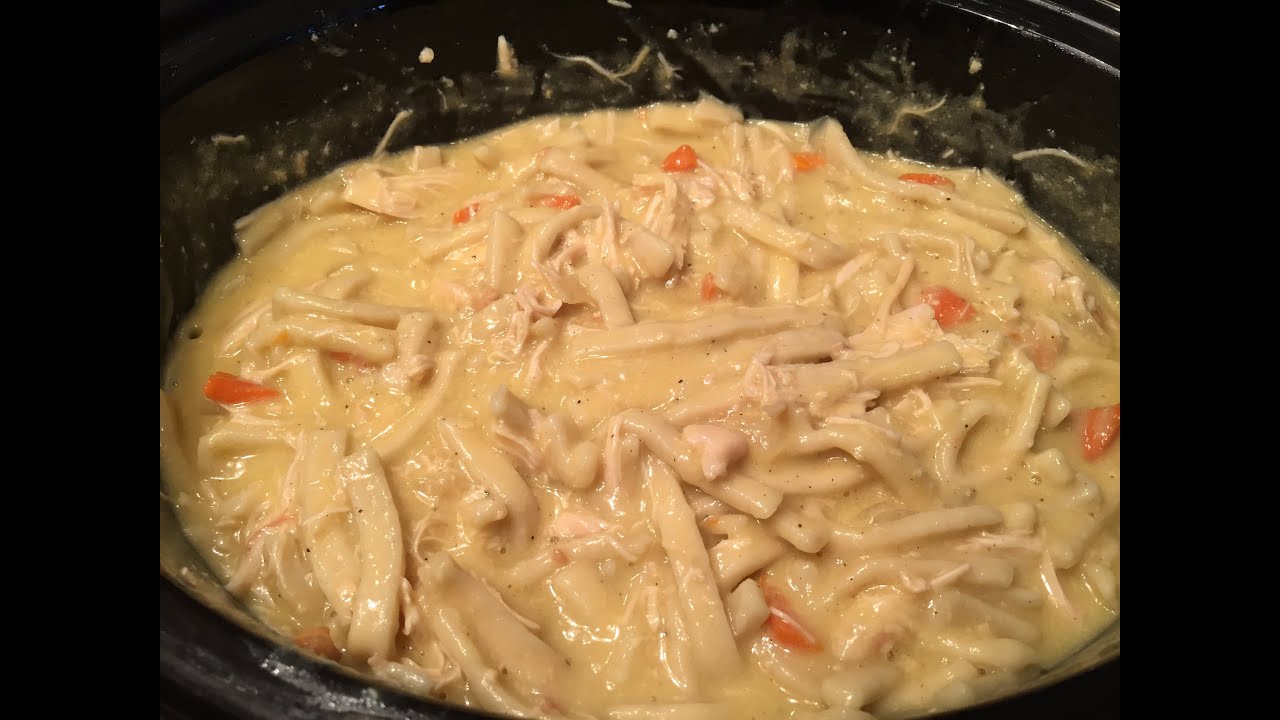 Slow Cooker Chicken Noodles