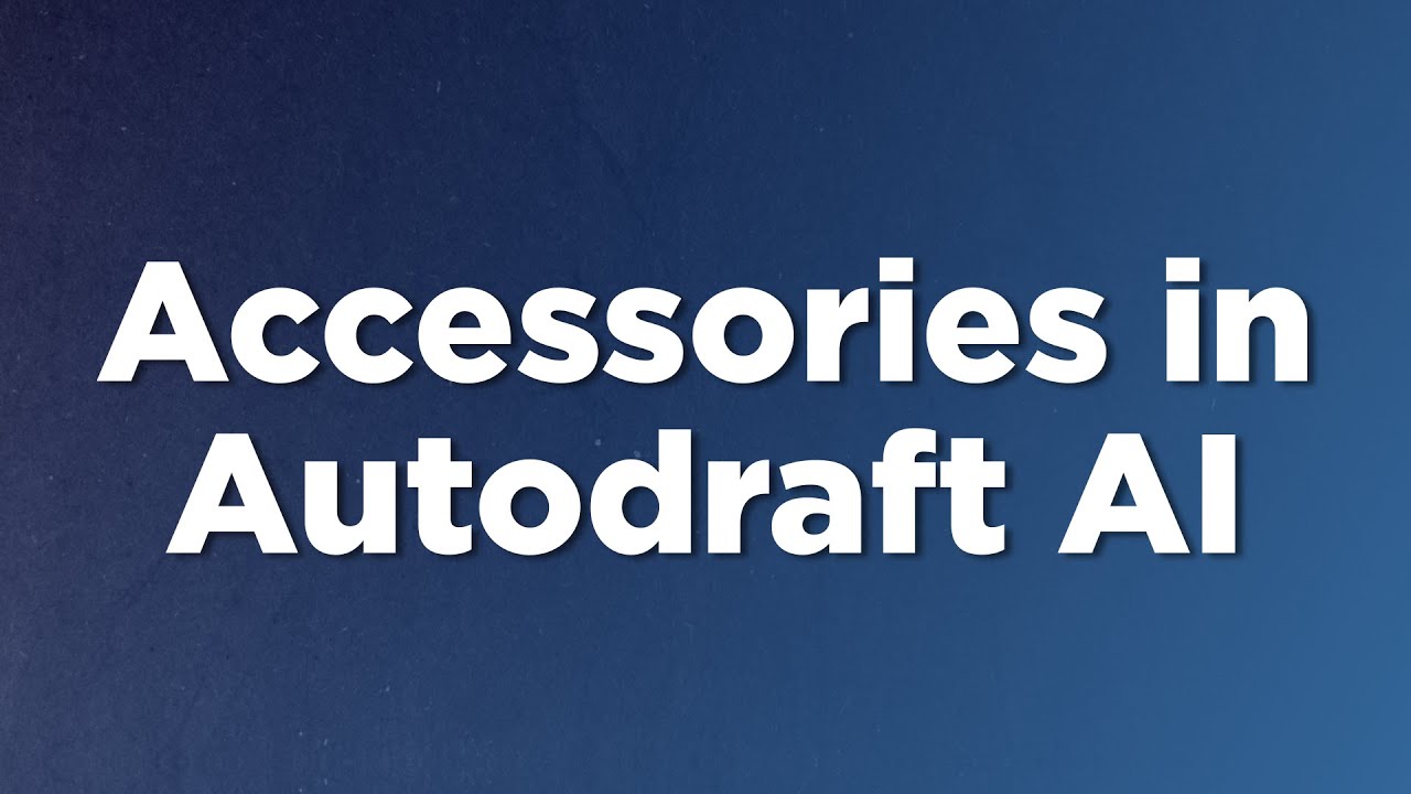 New Accessories & Prop System in Autodraft AI | Attach Props to Hands, Head & Back