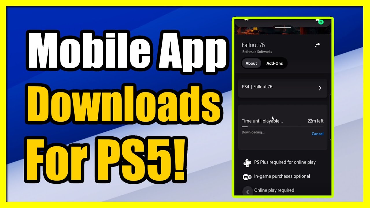 Как проверить загрузки игр для PS5 в приложении PlayStation Phone (да и нет)