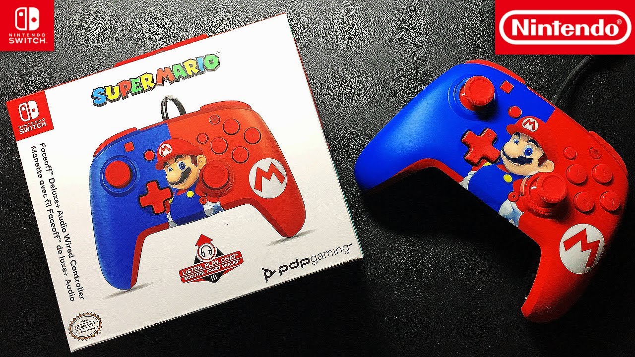 Wired Nintendo Switch Controller Unboxing | Red Blue Mario Design