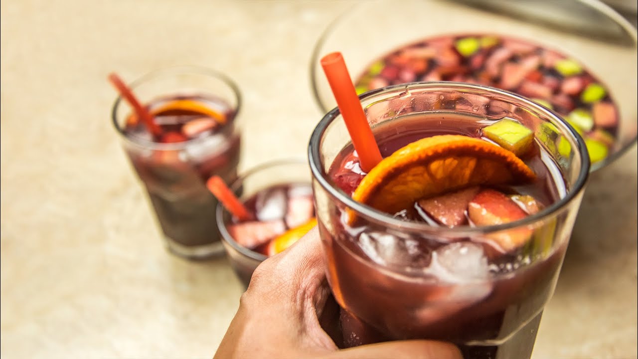 SANGRIA - hiszpański poncz na grilla i imprezę w upalne dni