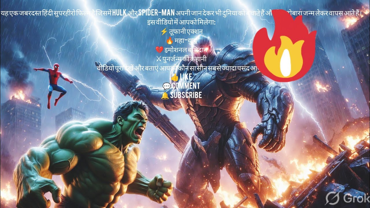 अमर रक्षक: Hulk और Spider-Man का पुनर्जन्म | Full Action Movie हिंदी #HulkHindi #SpidermanHindi