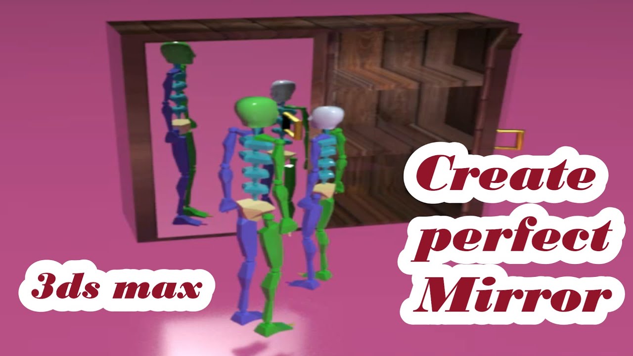 Create perfect Mirror , Mirror modeling  in 3ds max using Arnold