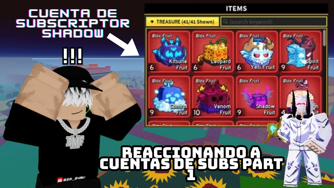REACCIONANDO A CUENTA DE SUBSCRIPTOR VETERANO PART 1 BLOXFRUITS #bloxfruits #s4mu #girandofruit #LSC