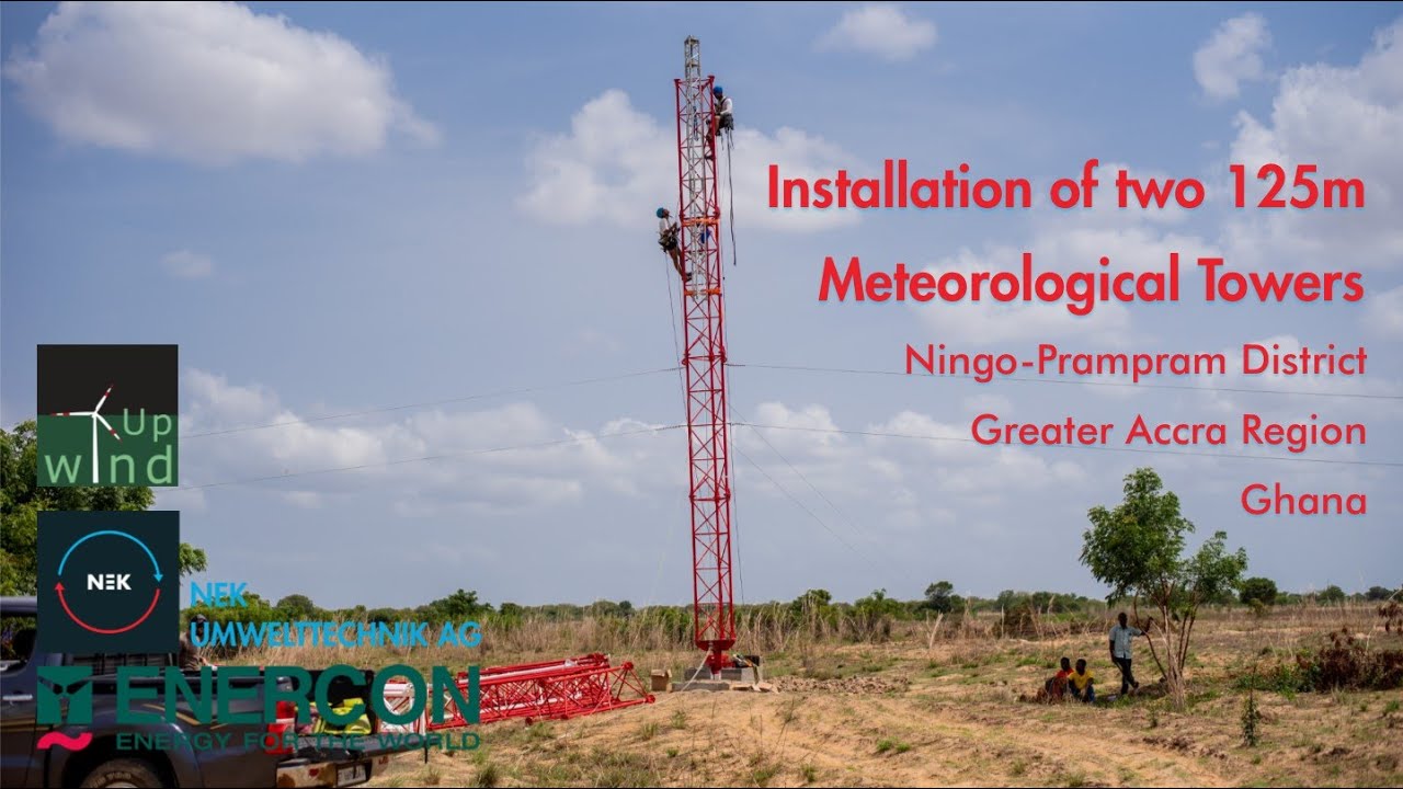 Installation of Meteorological Masts - Konikablo Wind Farm - Ghana