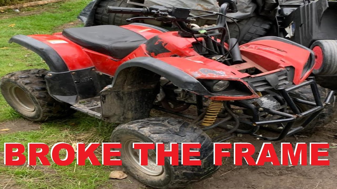4 Wheeler Quad Broken Frame. Weld and Repair.