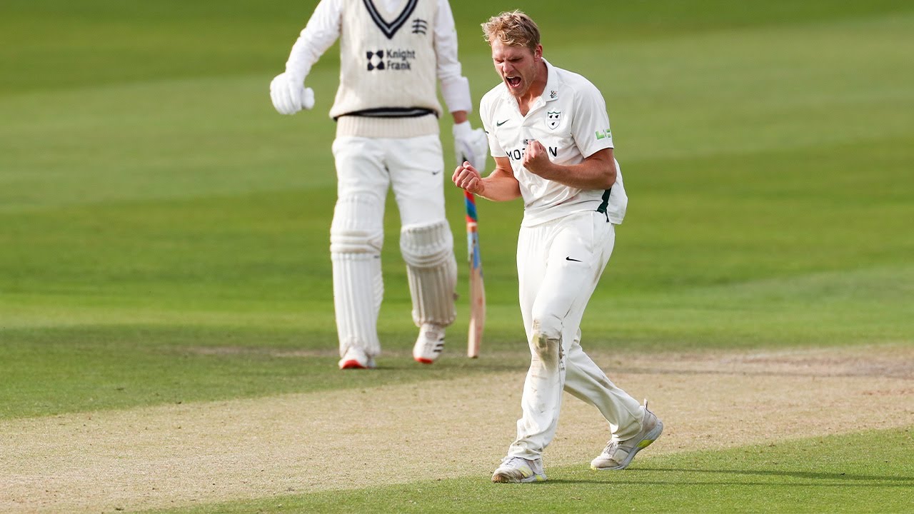 All 44 of Dillon Pennington's LV=Insurance County Championship wickets in 2022