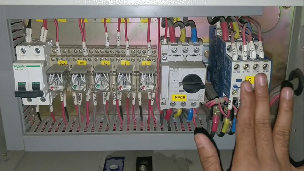 How motor start when DCS gives command! Feeder power & control circuit explained