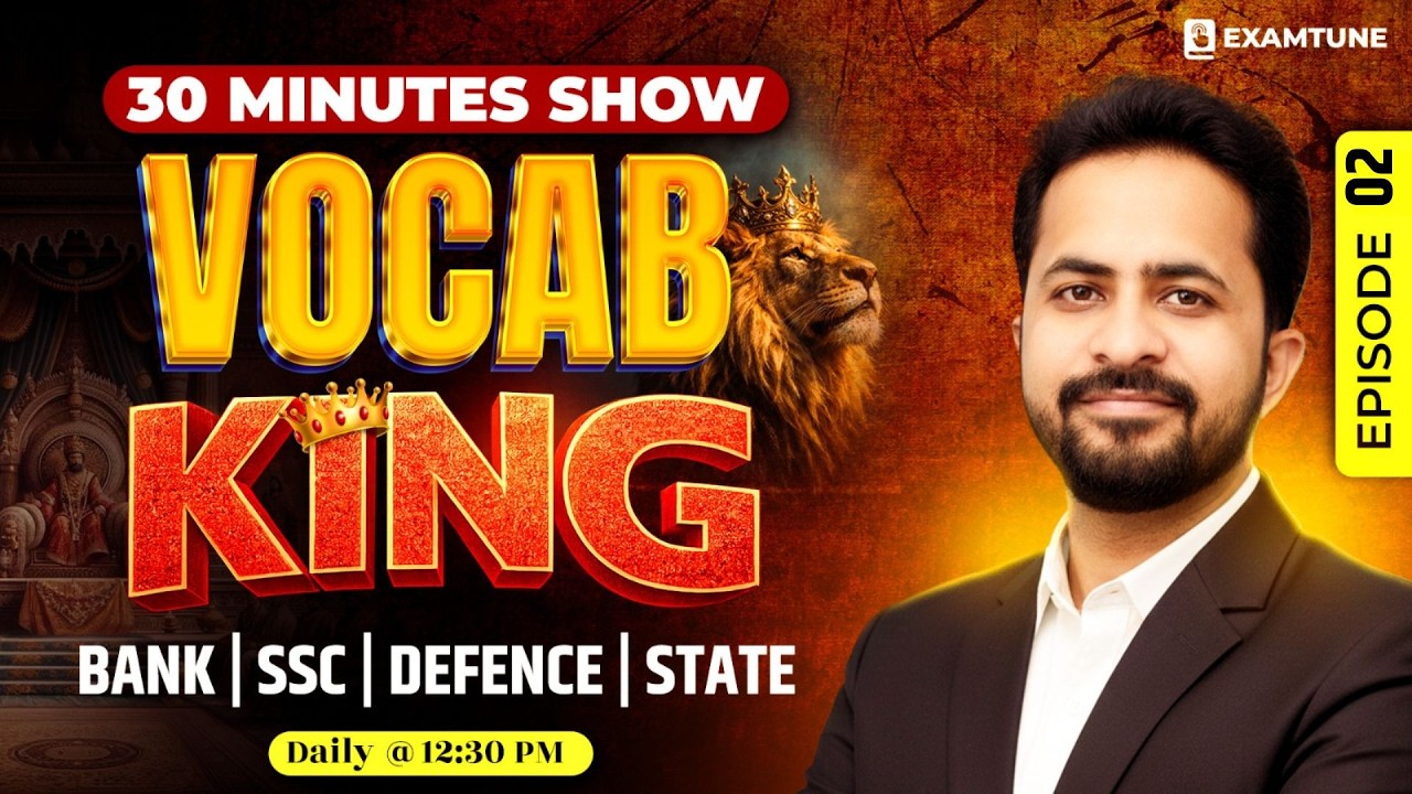 Vocab King | Episode-02 | English Vocabulary For Bank, SSC, Defence, State Exam | Vocabulary English