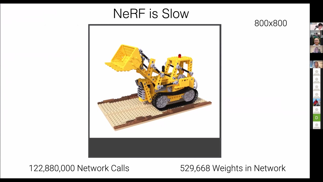 Real-time rendering of NeRFs with PlenOctrees - Angjoo Kanazawa
