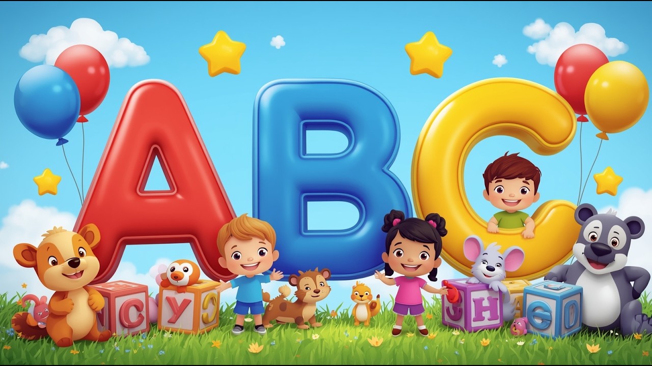Learn Alphabet Train Song - 3D Animation Alphabet ABC Train song for children