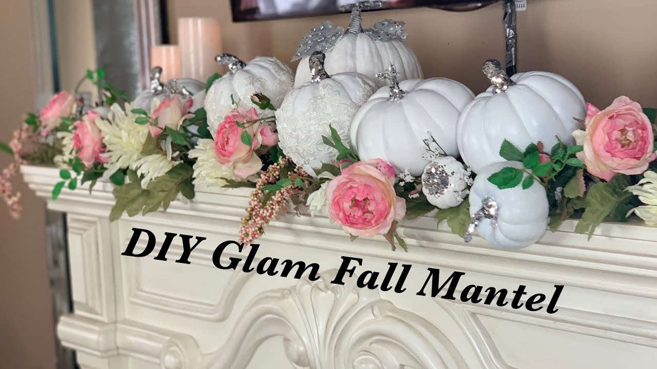 Fall Decor 2019 | DIY GLAM FALL MANTEL DECOR