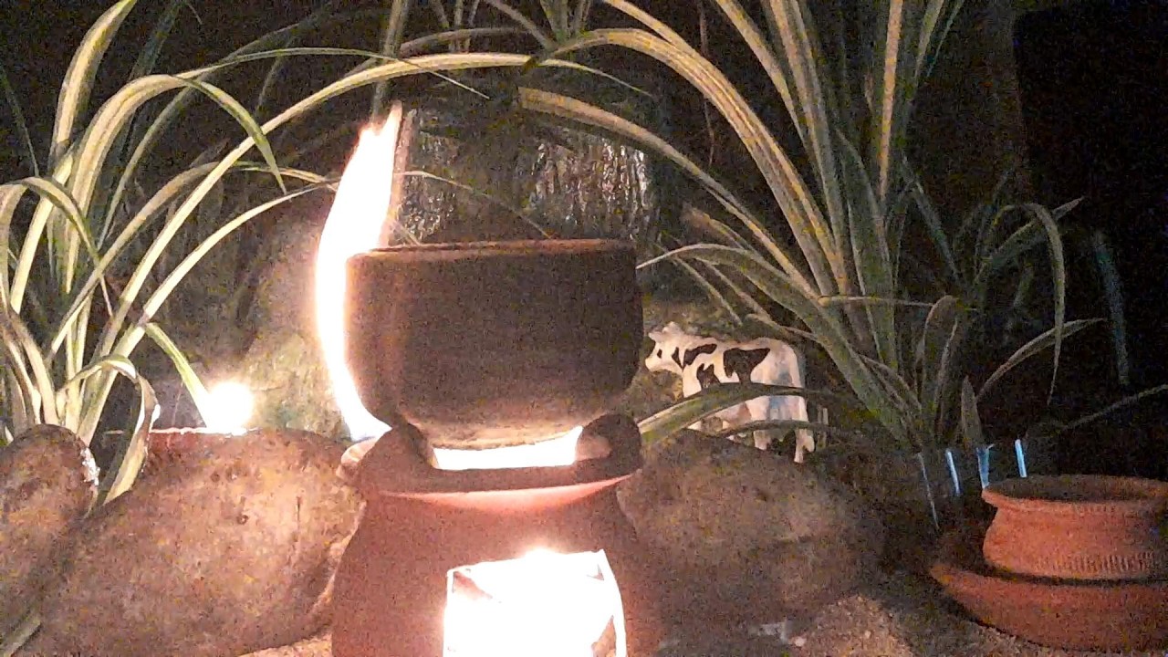 Tomato Rice /Tiny cooking ASMR /Village Night cooking