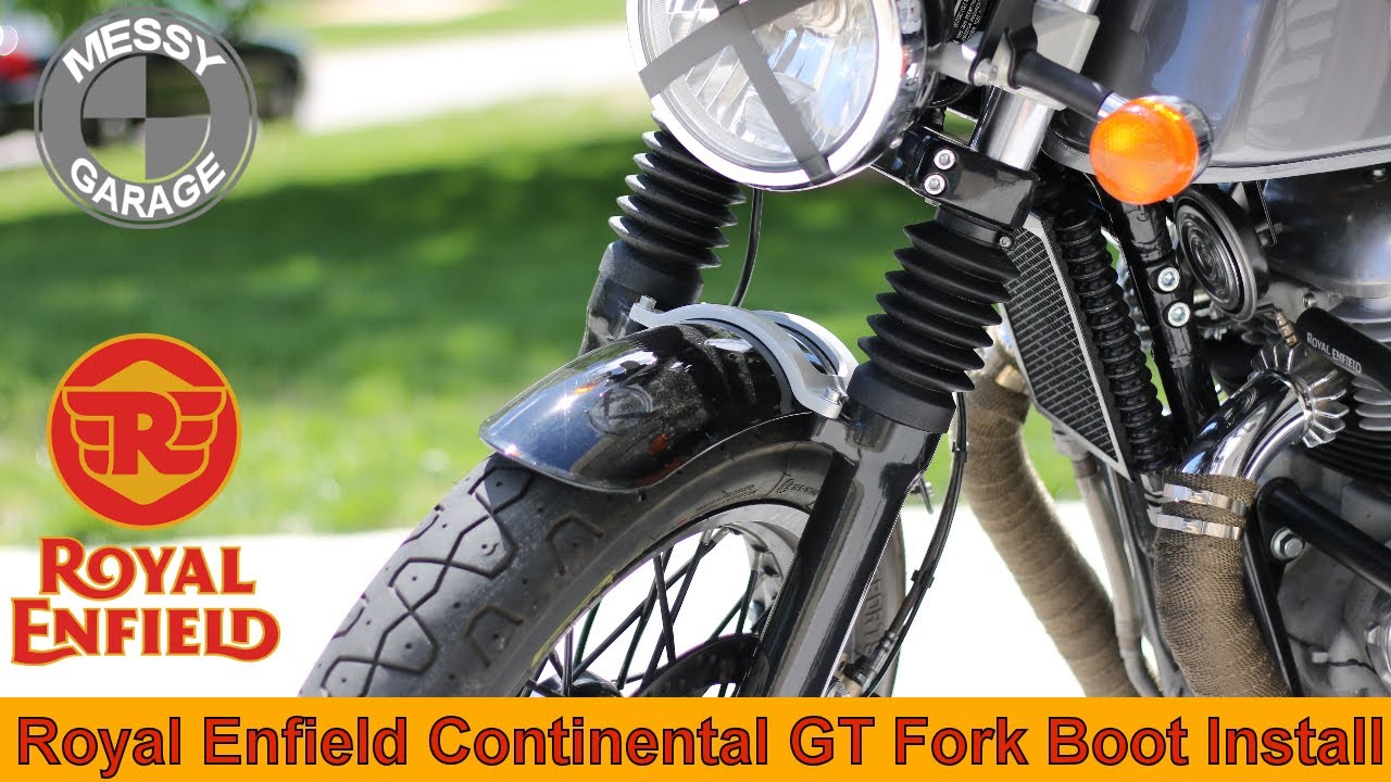 Royal Enfield Continental GT and Interceptor Fork Boot install