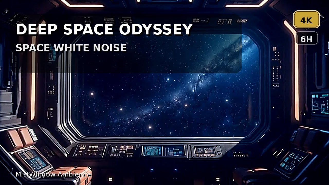Deep Space Odyssey White Noise (6H) | Odisea Espacial: Ruido Blanco (6H) | Sleep & Focus (4K)