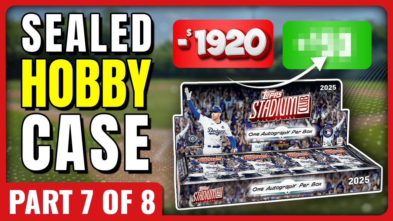 4 AUTOS!!🚨FULL CASE PROFIT CHALLENGE🚨2025 TOPPS STADIUM CLUB HOBBY CASE PART 7 OF 8