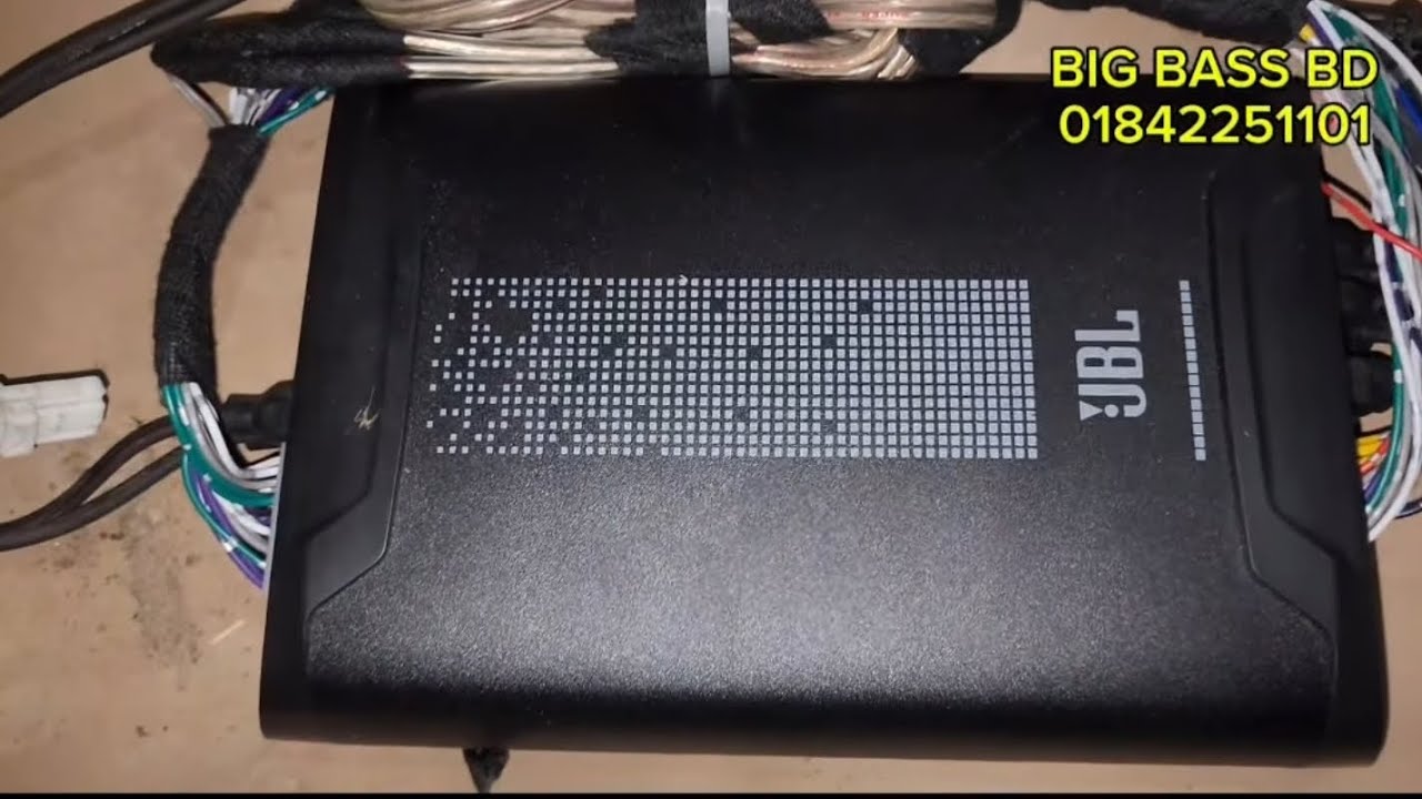 Toyota allien2012 model Sound system install JBL 8 channel sound processor DSP