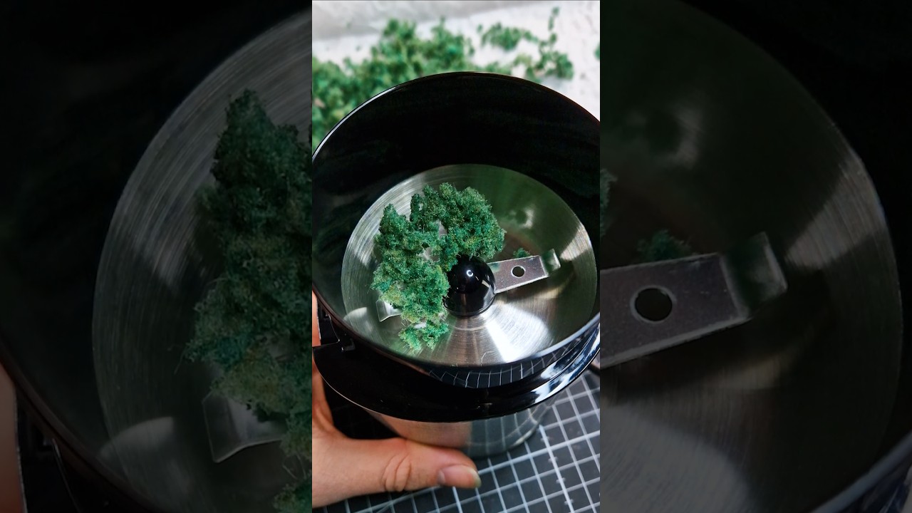 Making miniature trees and bushes myself using sponges |  DIY | 3d printed and painted