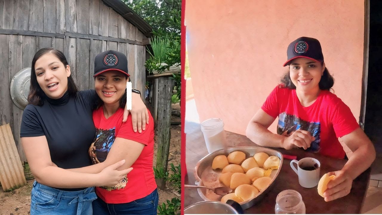 ROTINA NA ROÇA TRATAMOS DOS BICHOS E FIZEMOS PÃO DE QUEIJO @rudsonpescador E @marianasantosz