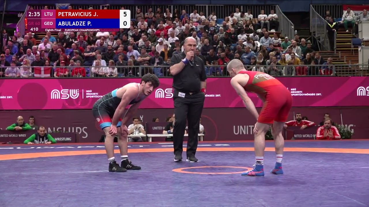 1/8 GR - 60 kg: J. PETRAVICIUS (LTU) v. P. ABULADZE (GEO)
