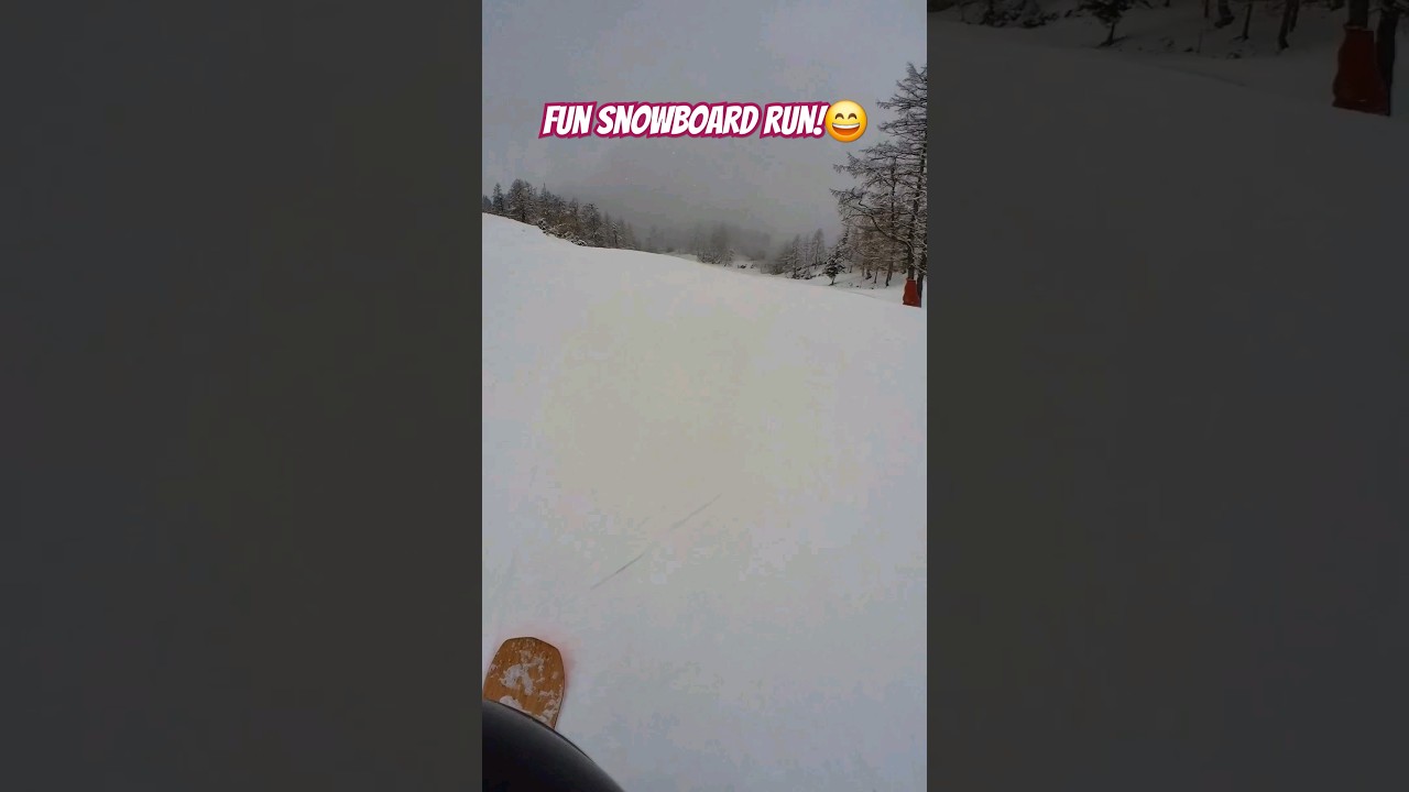 Fun Snowboarding Run at #Krvavec, Slovenia