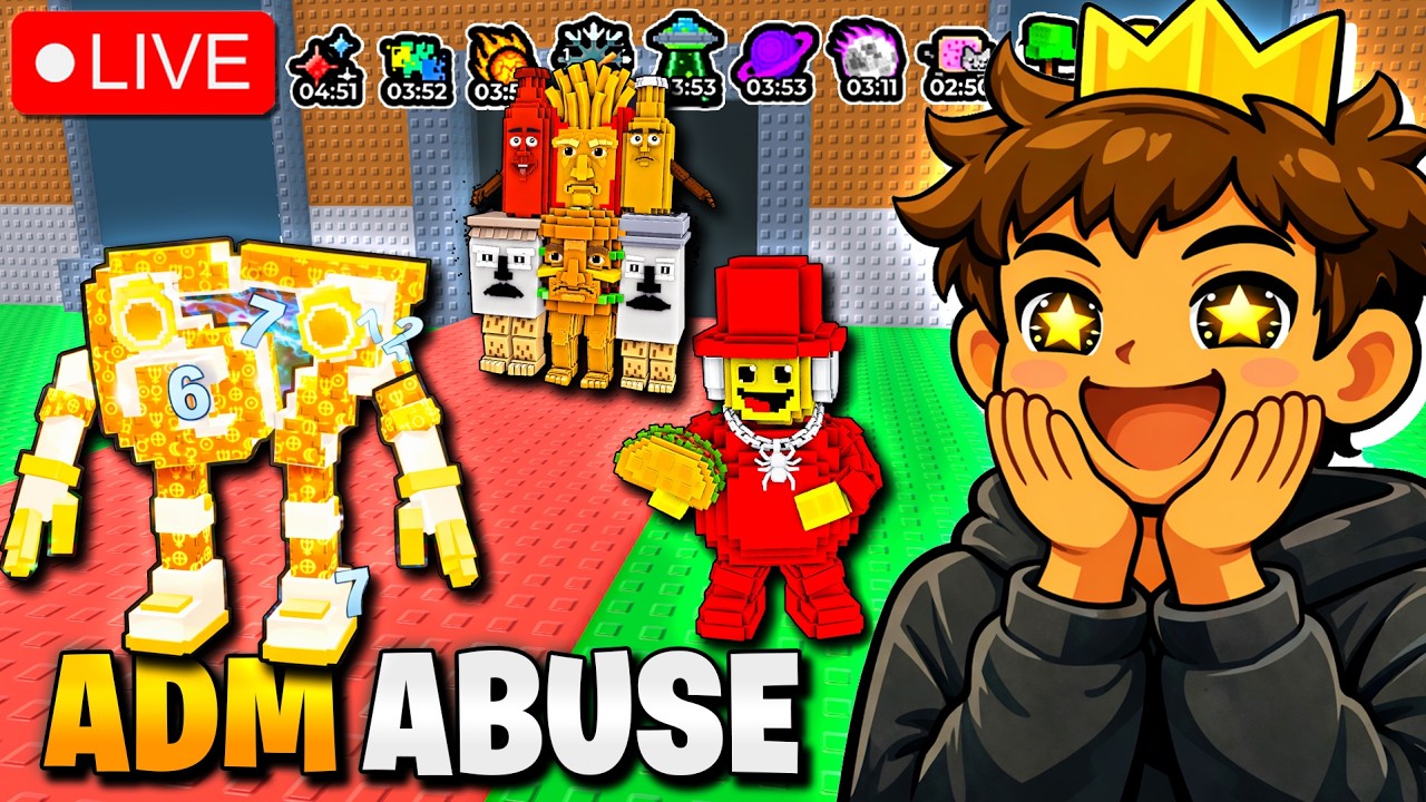 EVENTO DE ADM ABUSE 🌮 BRAINROTS DIVINOS - ROUBE UM BRAINROT AO VIVO #roblox #brainrot