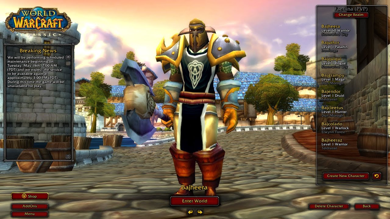 BAJHEERA'S BACK TO CLASSIC WOW?! (26-KB Arms BG) - World of Warcraft Classic Warrior PvP